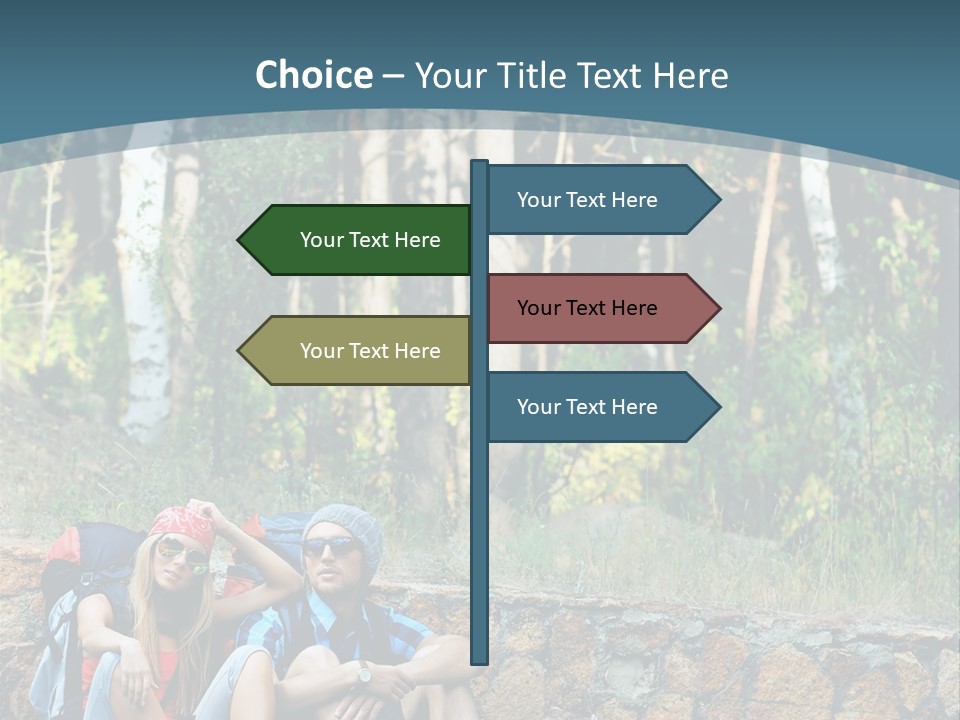 Highway Beautiful World PowerPoint Template