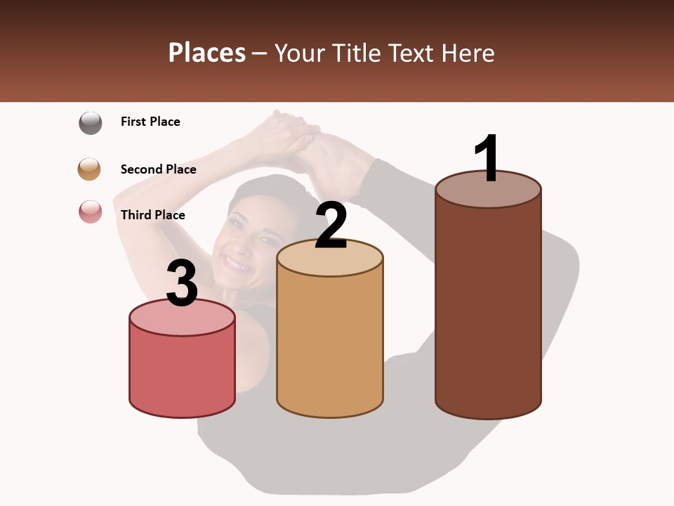 White Posing Alternative PowerPoint Template