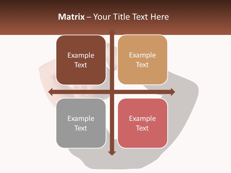 White Posing Alternative PowerPoint Template