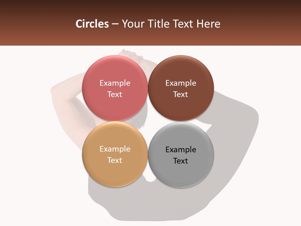 White Posing Alternative PowerPoint Template