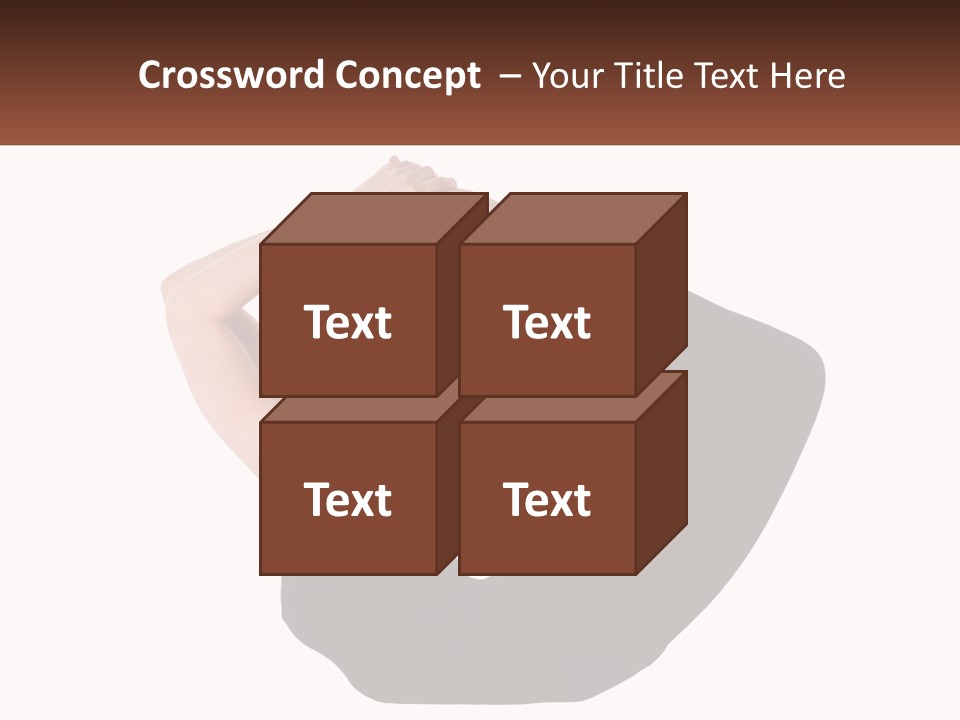 White Posing Alternative PowerPoint Template