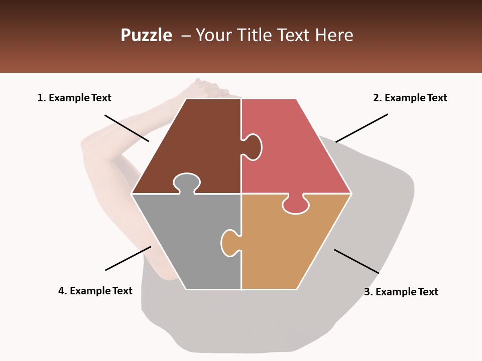 White Posing Alternative PowerPoint Template