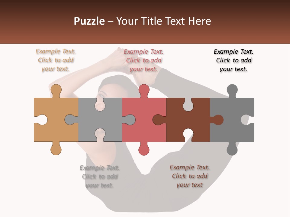 White Posing Alternative PowerPoint Template