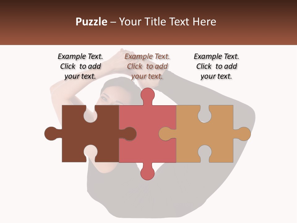 White Posing Alternative PowerPoint Template