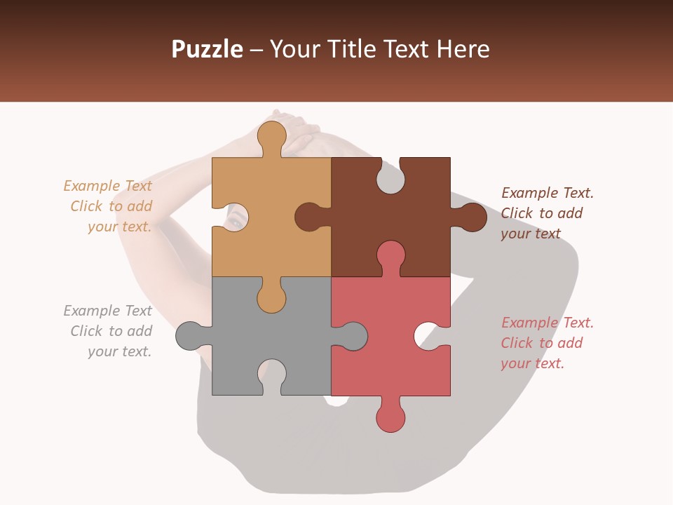 White Posing Alternative PowerPoint Template