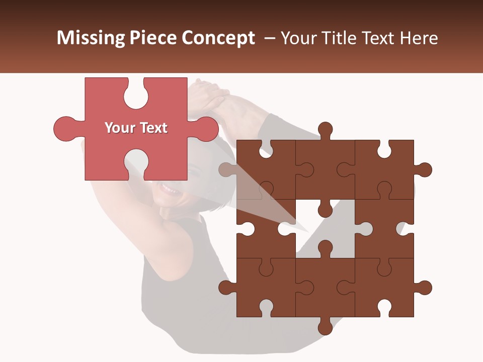 White Posing Alternative PowerPoint Template