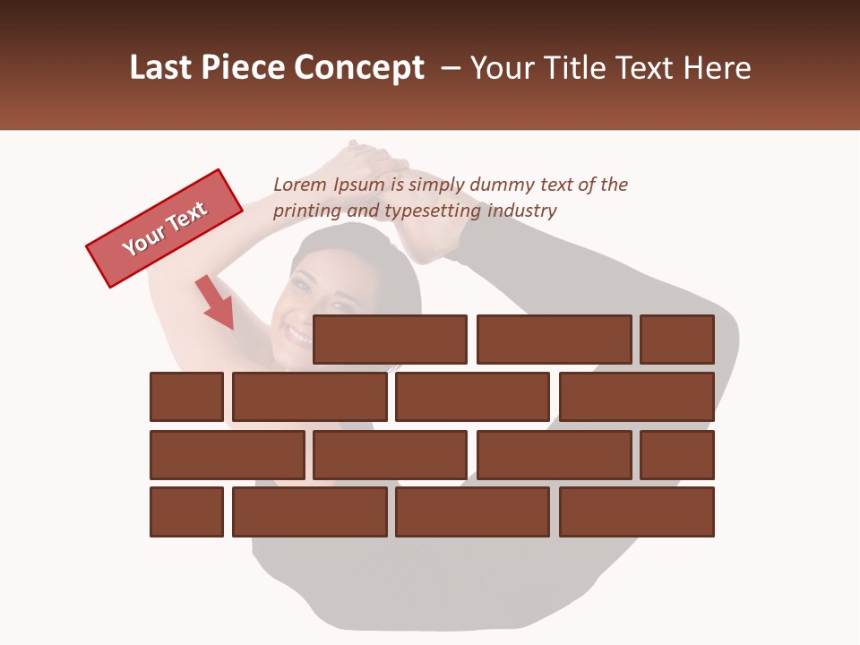 White Posing Alternative PowerPoint Template