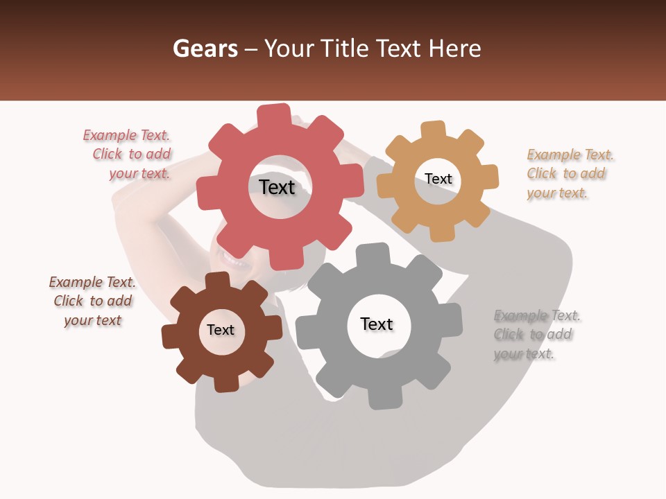 White Posing Alternative PowerPoint Template