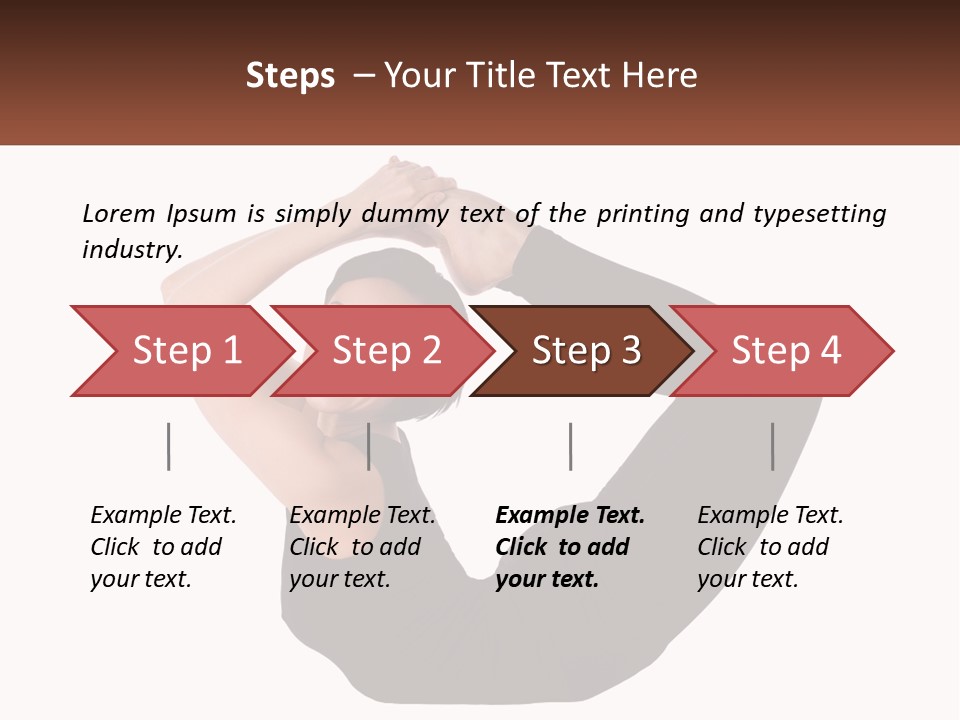 White Posing Alternative PowerPoint Template