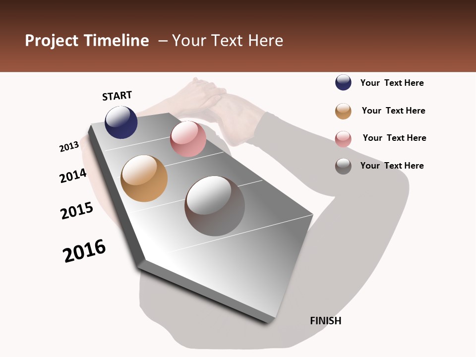 White Posing Alternative PowerPoint Template