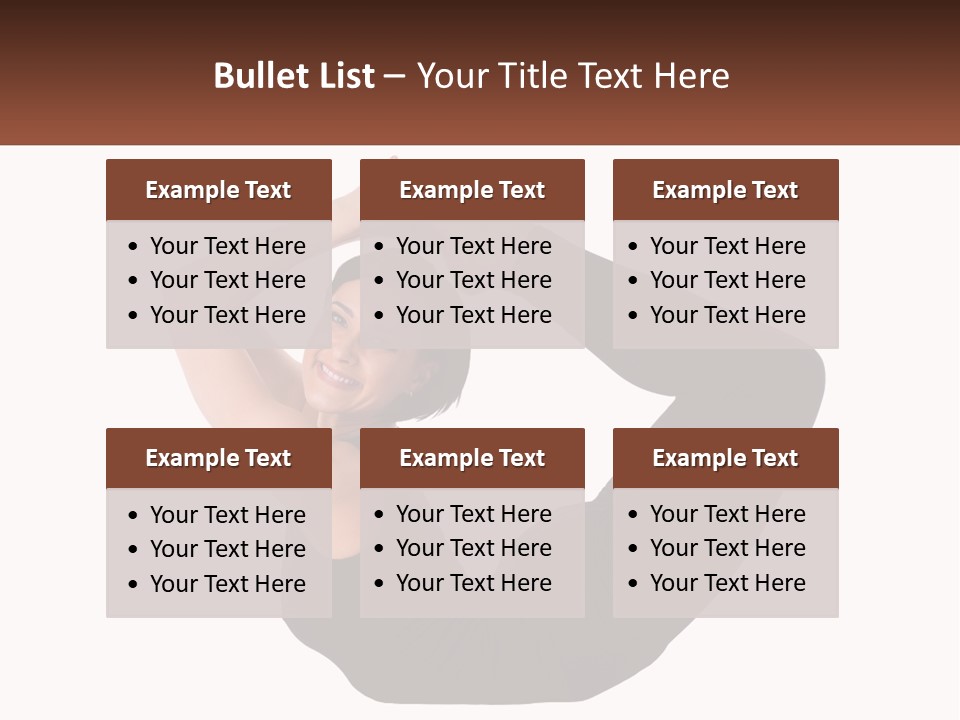 White Posing Alternative PowerPoint Template