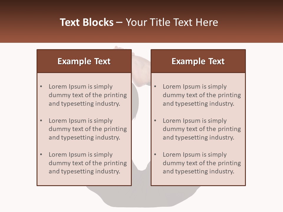 White Posing Alternative PowerPoint Template