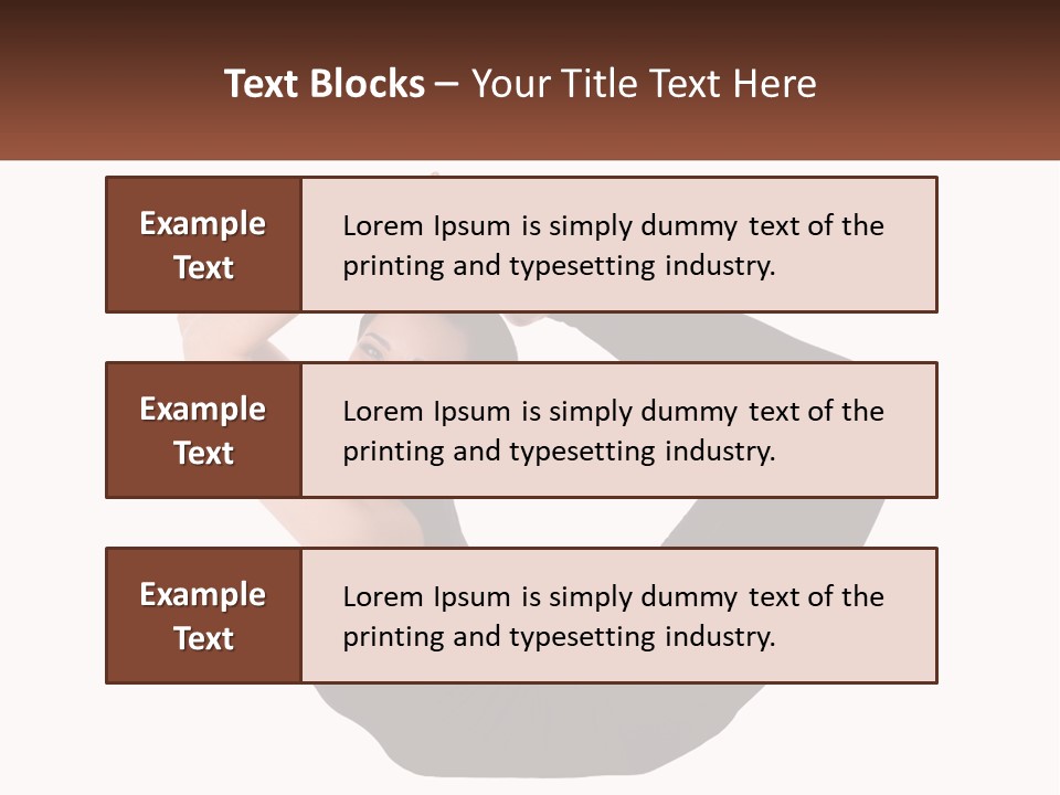 White Posing Alternative PowerPoint Template