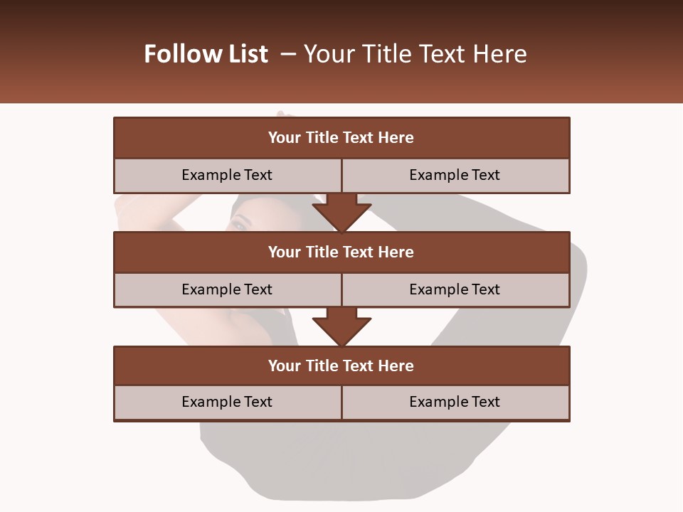 White Posing Alternative PowerPoint Template