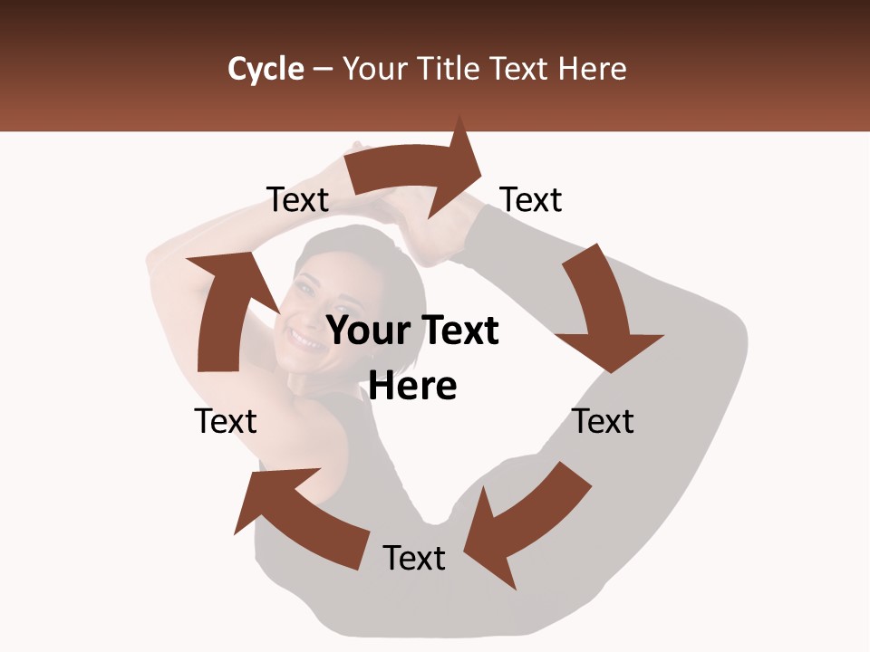 White Posing Alternative PowerPoint Template