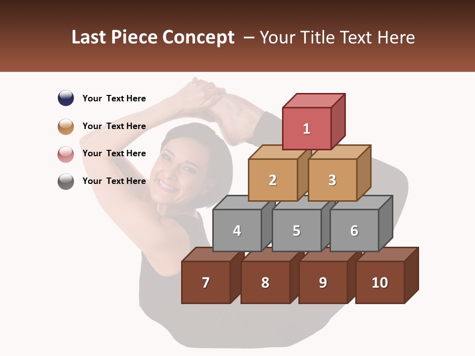 White Posing Alternative PowerPoint Template