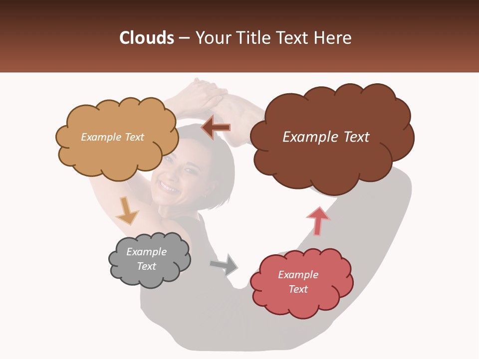 White Posing Alternative PowerPoint Template