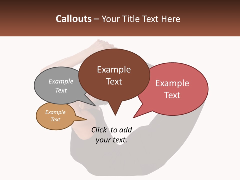 White Posing Alternative PowerPoint Template