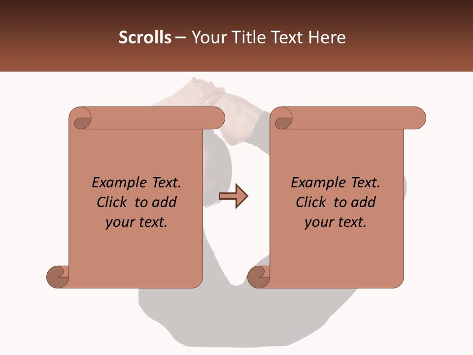 White Posing Alternative PowerPoint Template