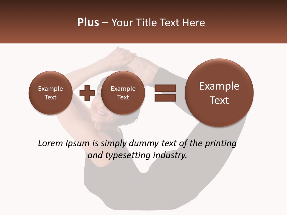 White Posing Alternative PowerPoint Template
