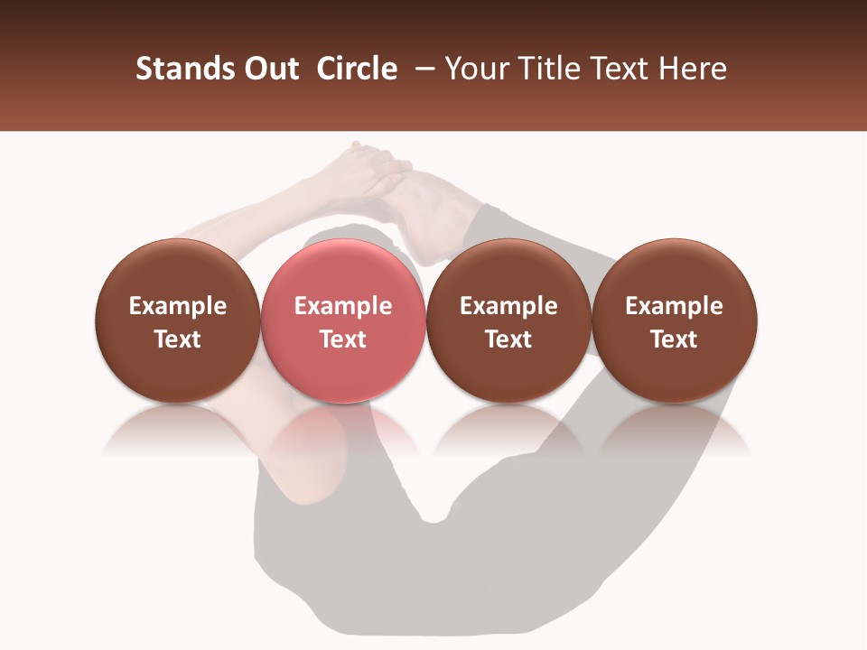 White Posing Alternative PowerPoint Template