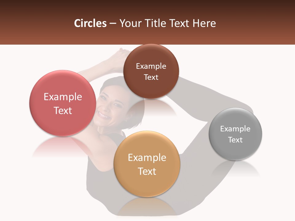 White Posing Alternative PowerPoint Template