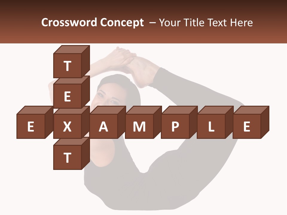 White Posing Alternative PowerPoint Template