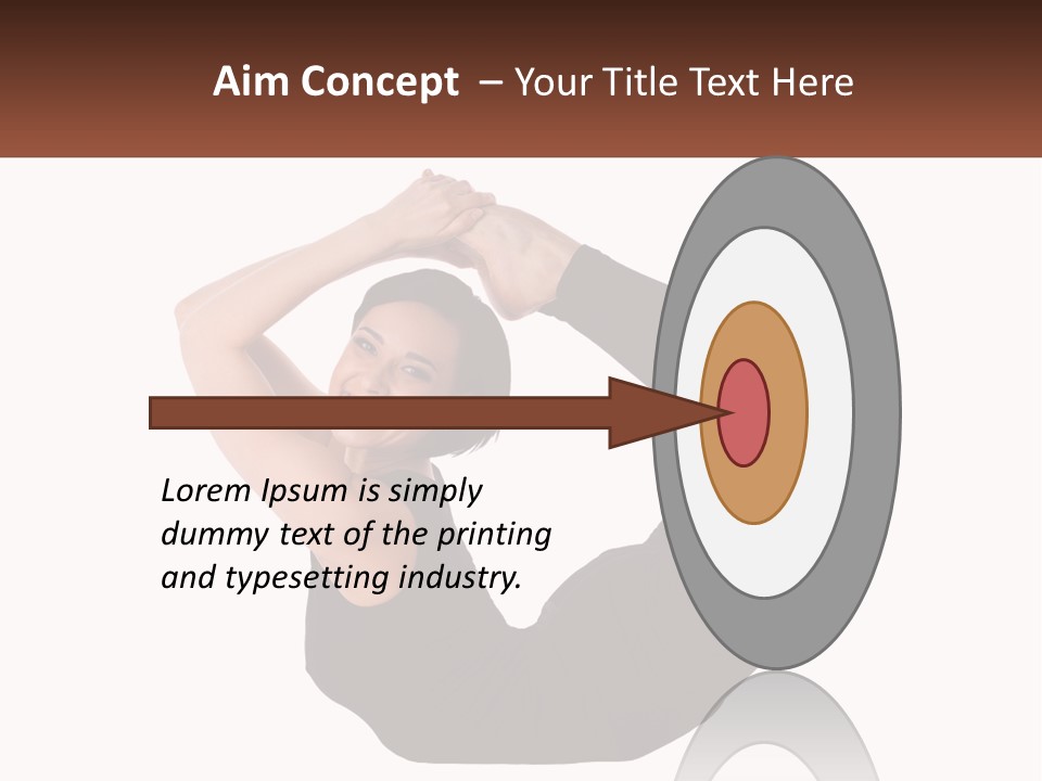 White Posing Alternative PowerPoint Template