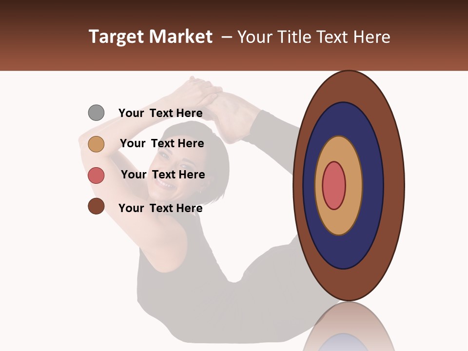 White Posing Alternative PowerPoint Template