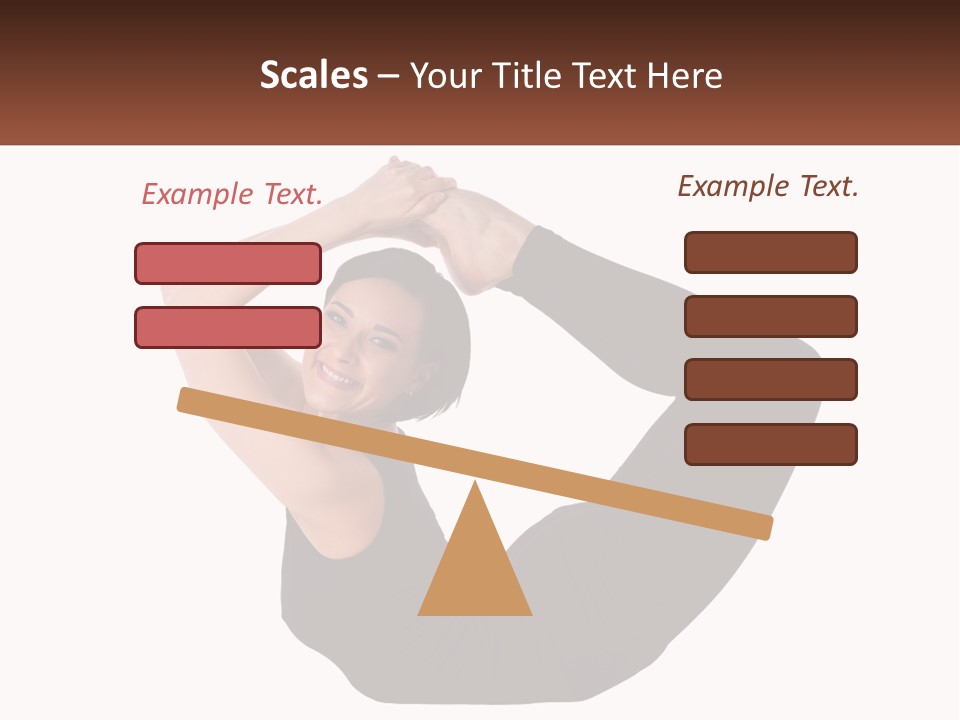White Posing Alternative PowerPoint Template