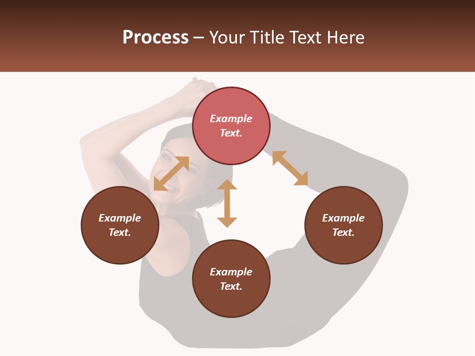 White Posing Alternative PowerPoint Template