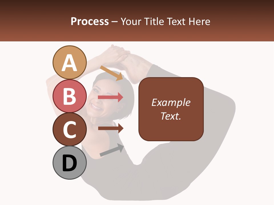 White Posing Alternative PowerPoint Template