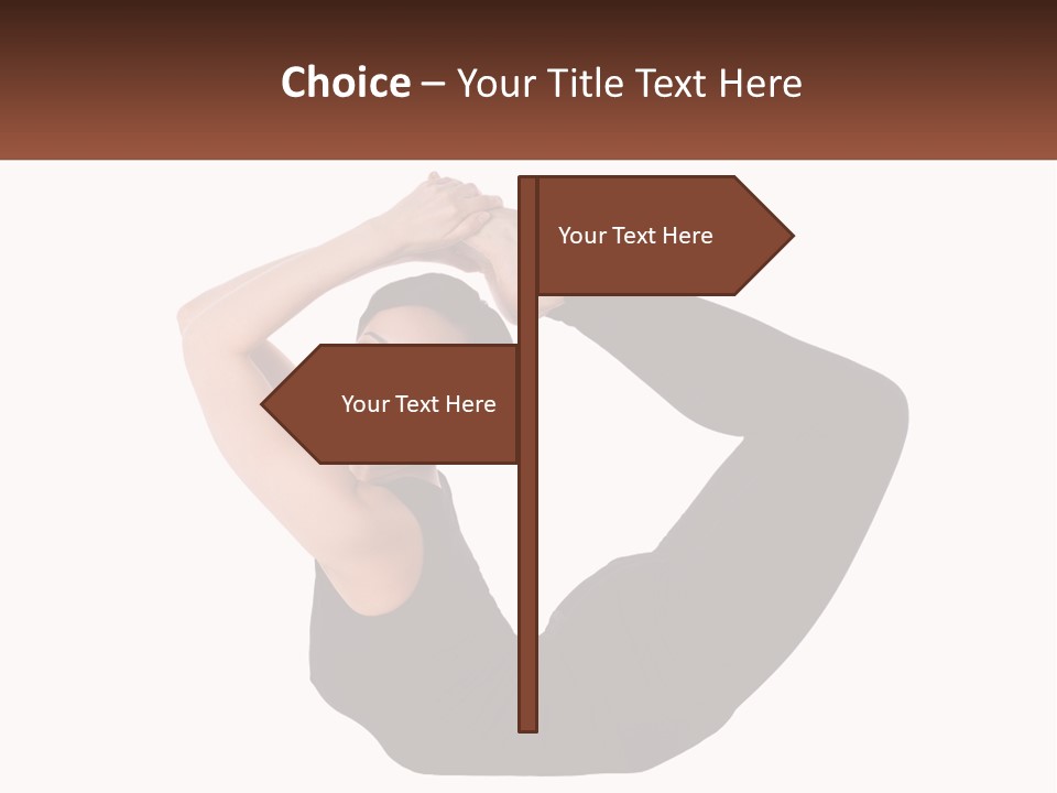 White Posing Alternative PowerPoint Template