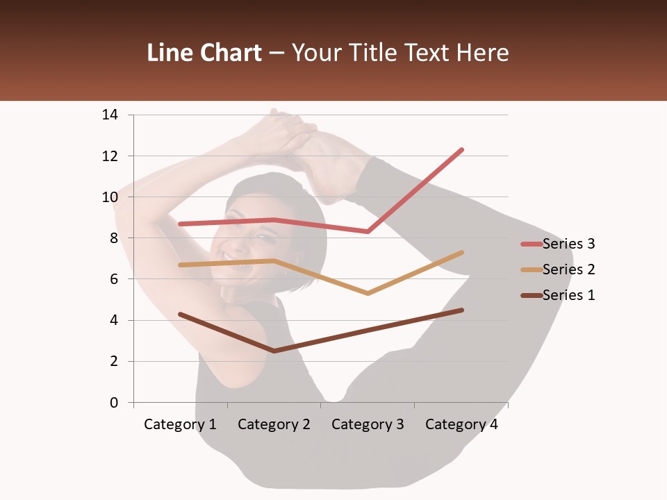 White Posing Alternative PowerPoint Template
