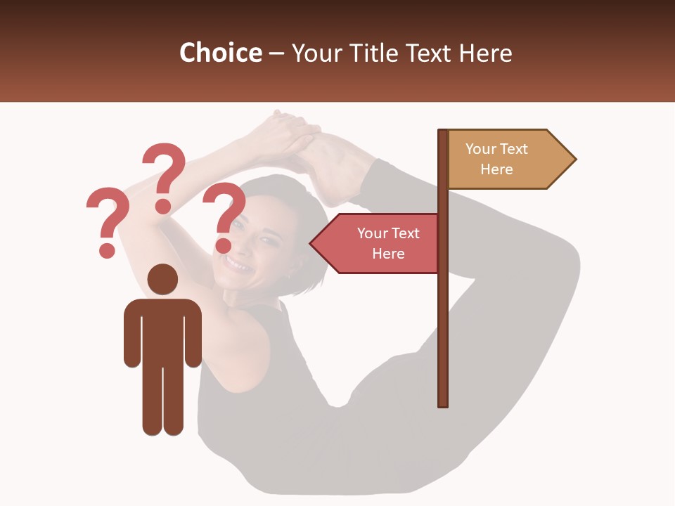 White Posing Alternative PowerPoint Template