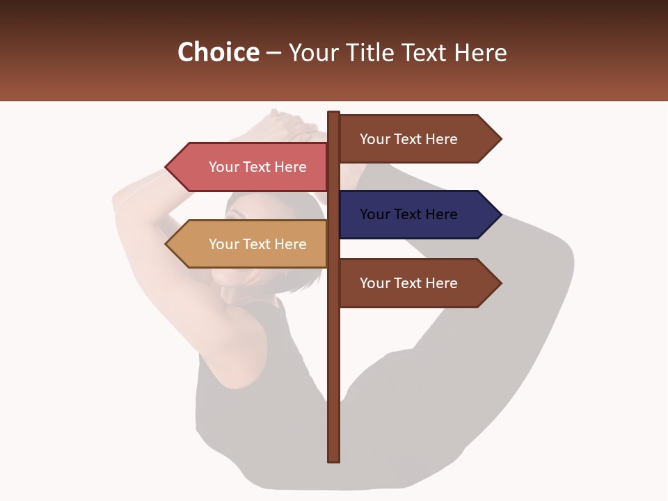 White Posing Alternative PowerPoint Template