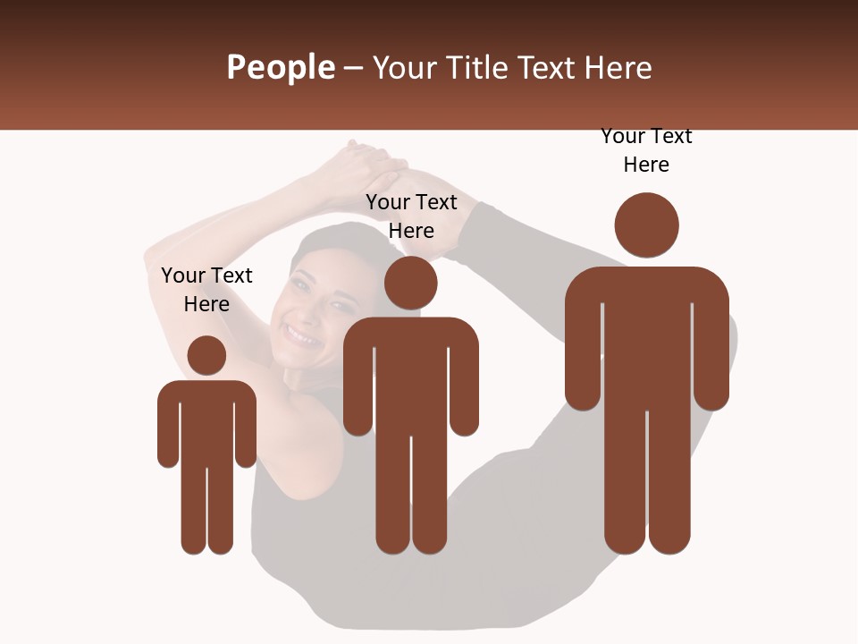 White Posing Alternative PowerPoint Template