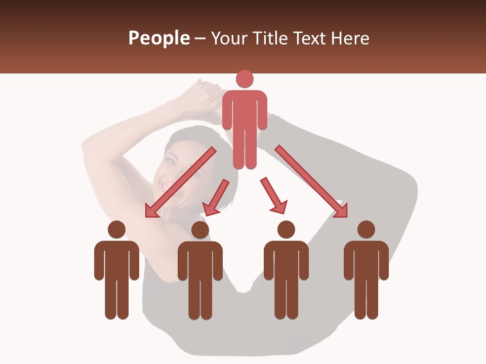 White Posing Alternative PowerPoint Template