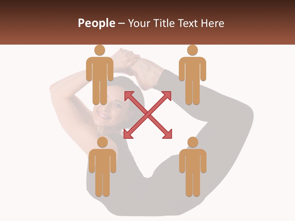 White Posing Alternative PowerPoint Template