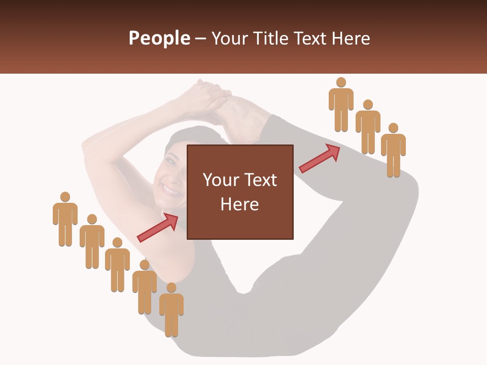 White Posing Alternative PowerPoint Template