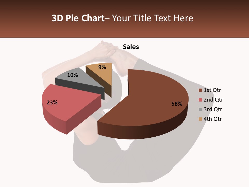 White Posing Alternative PowerPoint Template