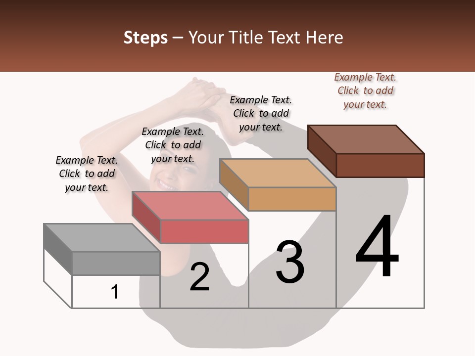 White Posing Alternative PowerPoint Template
