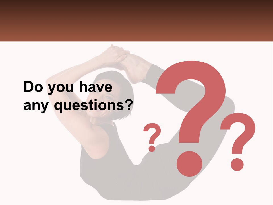 White Posing Alternative PowerPoint Template