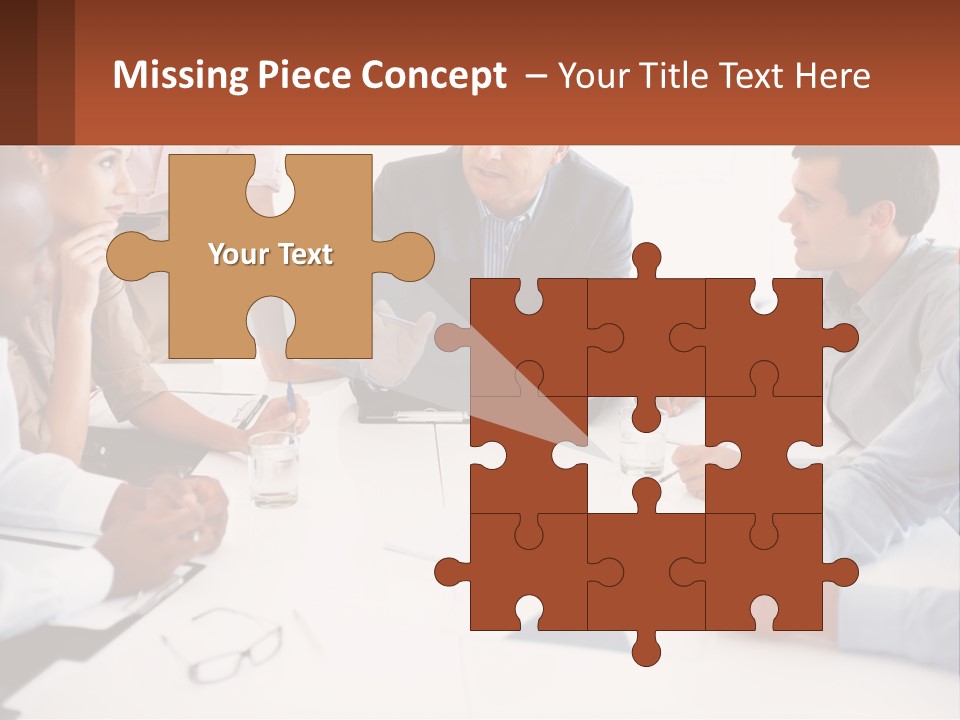 A Group Of People Sitting Around A Table Talking PowerPoint Template