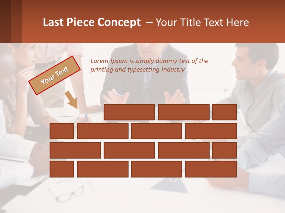 A Group Of People Sitting Around A Table Talking PowerPoint Template