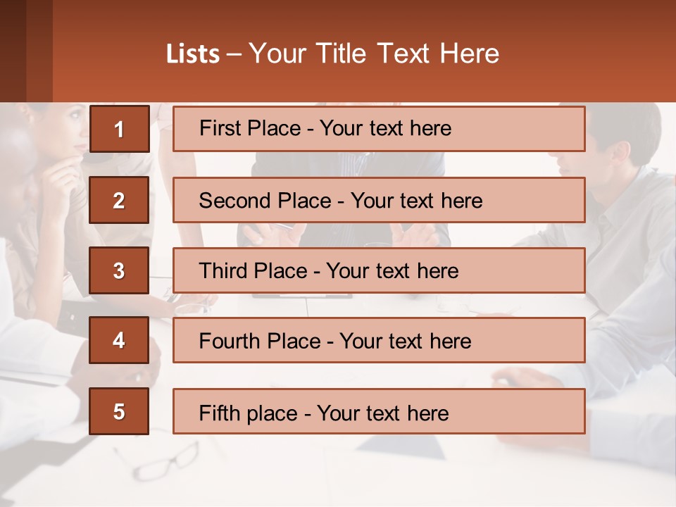 A Group Of People Sitting Around A Table Talking PowerPoint Template