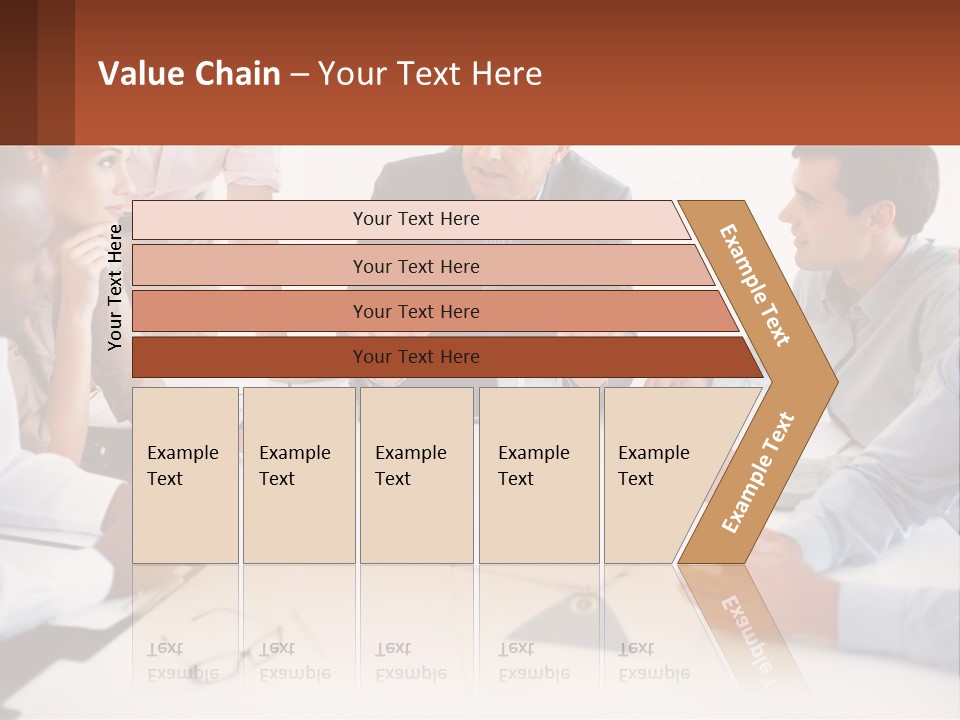 A Group Of People Sitting Around A Table Talking PowerPoint Template