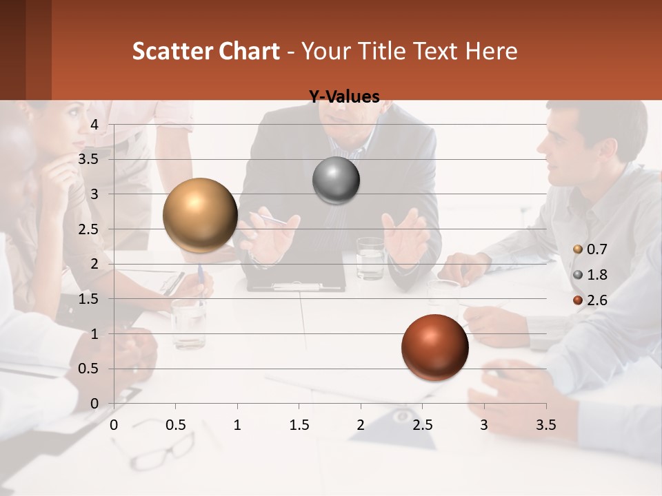 A Group Of People Sitting Around A Table Talking PowerPoint Template