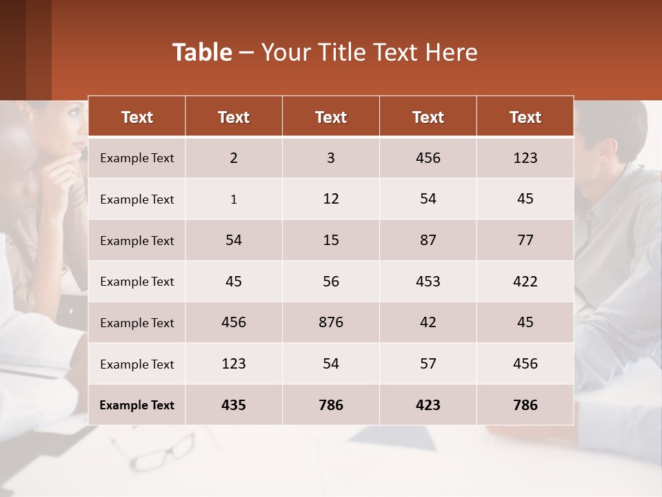 A Group Of People Sitting Around A Table Talking PowerPoint Template