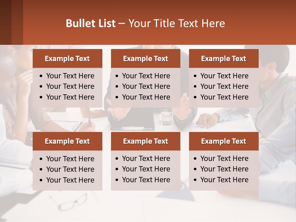 A Group Of People Sitting Around A Table Talking PowerPoint Template